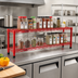 Thumbnail image #2 for Eagle Group QuadTruss 2-Tier Front Case Merchandise Cantilever Shelving Unit, 60W x 14D x 14H, Red Epoxy