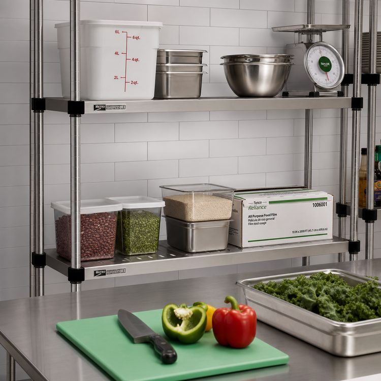 Product image #2 for Metro Super Erecta 30-Inch W x 14-Inch D Louvered Embossed Stainless Steel Shelf