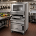 Thumbnail image #2 for Vulcan V Series Heavy Duty 36-Inch Gas Upright Broiler with Convection Oven Base