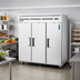 Thumbnail image #2 for Everest Refrigeration Three-Section Reach-In Freezer, 71.0 Cu. Ft., Top-Mounted Self-Contained Refrigeration