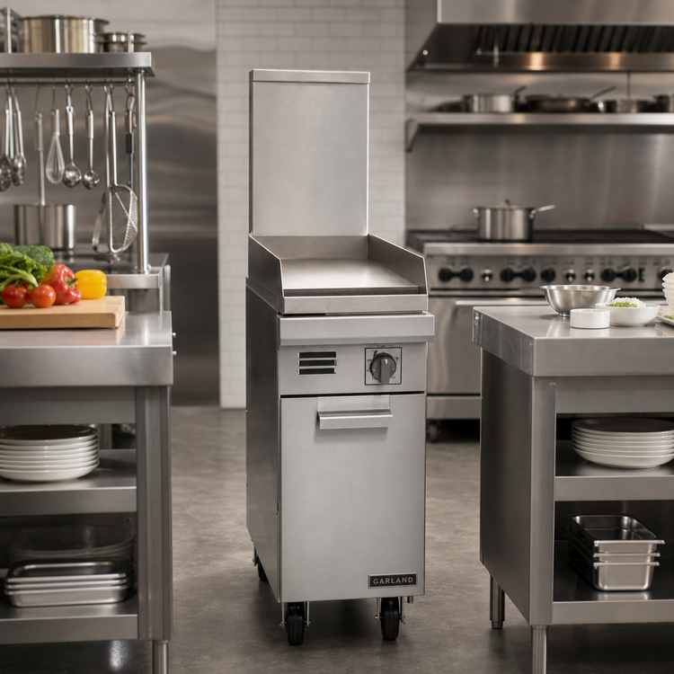 Product image #2 for Garland Master Series M12S-8 12-Inch Gas Add-A-Unit Griddle with Thermostatic Control and Storage Base
