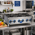 Thumbnail image #2 for Globe 36-Inch 6-Burner Countertop Gas Hot Plate