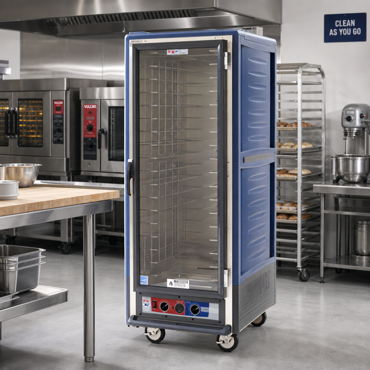 Product image #2 for Metro C5 3 Series Full Height Moisture Heated Holding & Proofing Cabinet with Blue Insulation Armour and Clear Polycarbonate Door