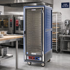 Thumbnail image #2 for Metro C5 Insulation Armour C539-MFC-4-BU Full-Height Moisture Heated Holding & Proofing Cabinet, Mobile, Clear Door, 18 Sheet Pan Capacity