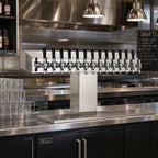 Thumbnail image #2 for Perlick Corporation 4006-16BTF 16-Faucet Bridge Tee Draft Beer Tower, Countertop, Glycol-Cooled, Tarnish-Free Brass Finish