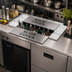 Thumbnail image #2 for Top Shelf 9-Bottle Underbar Bottle Well with Two-Piece Stainless Steel Sliding Cover Assembly