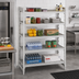 Thumbnail image #3 for Cambro Camshelving Premium 5-Tier Vented Stationary Starter Unit, 21 x 60 x 64 Inches, Speckled Gray