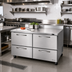 Thumbnail image #2 for Turbo Air PRO Series 60-1/4-Inch Two-Section Refrigerated Work Top with 4 Drawers