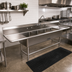 Thumbnail image #2 for John Boos Pro-Bowl 4-Compartment Sink with Left and Right Drainboards