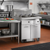 Thumbnail image #2 for Imperial 3-Battery Electric Floor Fryer with Built-In Space Saver Filter System, 50 lb. Tanks
