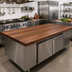 Thumbnail image #2 for Boos Block Full-Length Edge Grain American Black Walnut Kitchen Countertop with Varnique Finish, 108 x 42 x 3 Inch