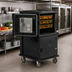 Thumbnail image #3 for Cambro Ultra Camcart® H-Series 2-Compartment Heated Front-Loading Food Pan Carrier with Security Package, 110V, Black