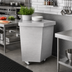Thumbnail image #2 for Duke Thurmaduke 45° Corner Triangle Utility Station, 32-Inch, Stainless Steel Top, Enclosed Base