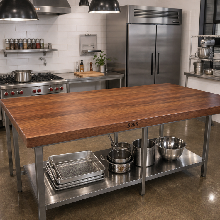 Product image #2 for John Boos Boos Block 72-Inch x 38-Inch American Black Walnut Edge Grain Countertop with Varnique Finish
