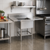 Thumbnail image #2 for Spec-Master FN Series 1-Compartment Sink with 24-Inch Right Drainboard, 43-1/2 Inch Wide, 14 Gauge 304 Stainless Steel