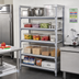 Thumbnail image #2 for Cambro Camshelving Elements XTRA 5-Shelf Universal Vented Shelf Kit, 21-Inch x 36-Inch, Speckled Gray