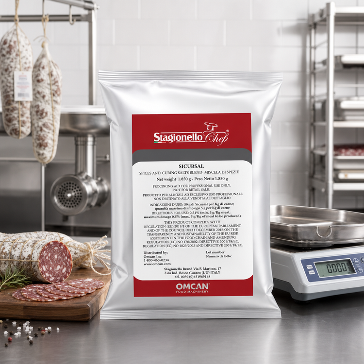 Product image #2 for Omcan USA Rapid Fermentation Curing Salt and Spice Blend for Cured Salami, 1.85 kg Bag