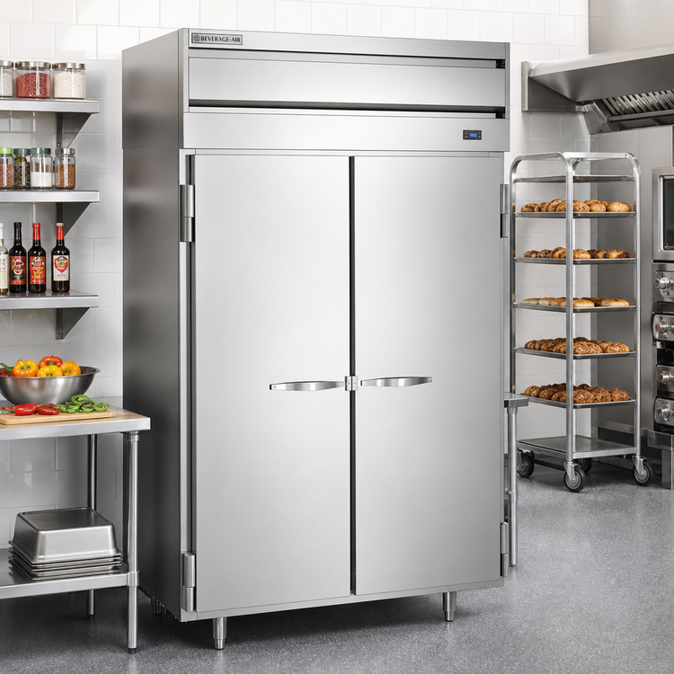 Product image #2 for Beverage Air P Series Two-Section Reach-In Warming Cabinet, 43.3 Cu. Ft., Full-Height Solid Doors
