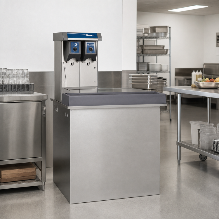 Product image #2 for Follett Vision VU155N0RL 150 lb. Low Profile Ice and Water Dispenser with Right Side Lever Dispense