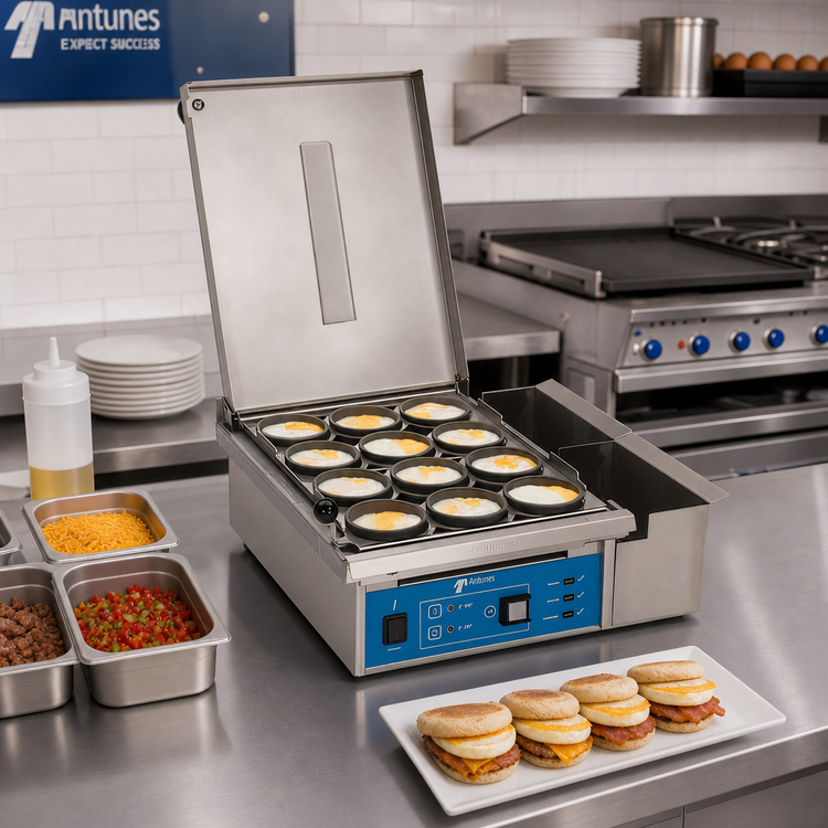 Product image #2 for Antunes ES-1200 Countertop Heat/Steam Egg Station for 12 Three-Inch Eggs