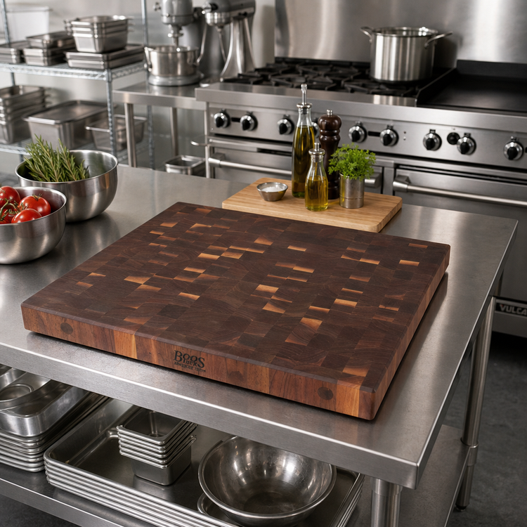 Product image #2 for John Boos Boos Block End Grain American Black Walnut Island Countertop, 36 x 25 x 3 Inch Thick