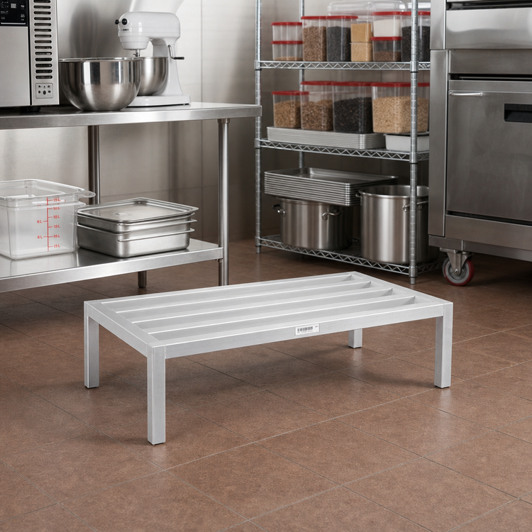 Product image #2 for Channel Manufacturing Standard Series Tubular Aluminum Dunnage Rack, 54 x 20 x 12 Inches, 2,200 lb. Capacity