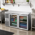 Thumbnail image #2 for 60-Inch Two-Section Refrigerated Back Bar Cooler with Glass Doors and Side-Mounted Self-Contained Refrigeration