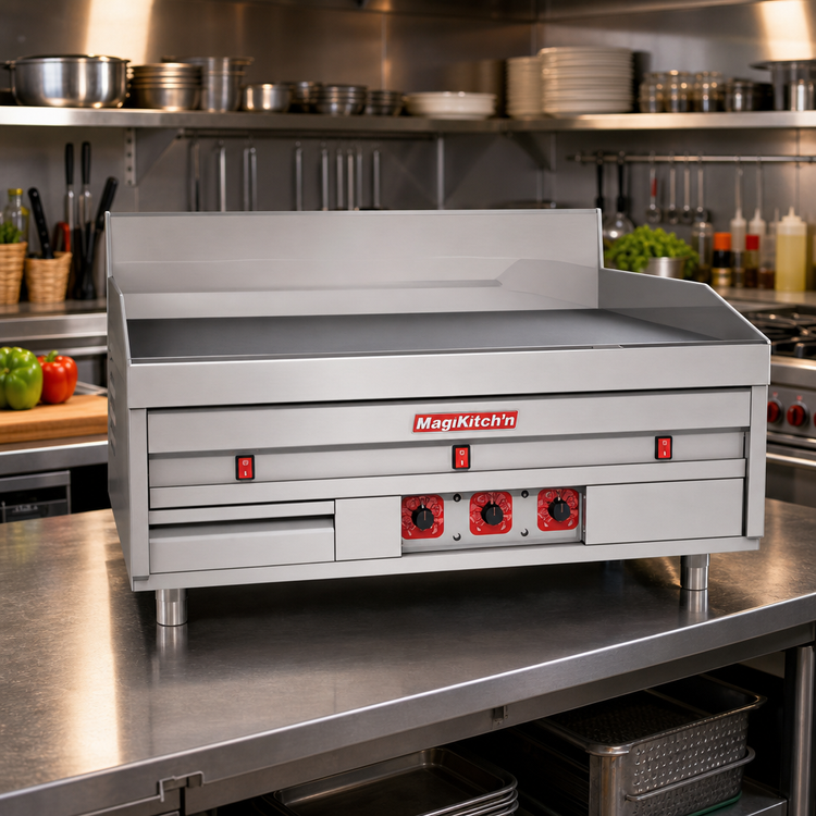 Product image #2 for Magikitch'n MKE-36-ST 36-Inch Electric Countertop Griddle with 35-3/4 x 24-Inch Cooking Surface