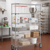 Thumbnail image #2 for Metro Super Erecta 5-Tier Wire Shelf Stem Caster Cart, 48 x 18 x 68 Inches, Chrome Plated