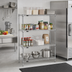 Thumbnail image #2 for Redi-Pak 4-Tier Wire Shelving Unit with QuadTruss Design, 48 x 18 x 63 Inches, Chrome Finish