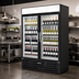 Thumbnail image #2 for Beverage-Air MarketMax Dual-Temp Reach-In Wine Merchandiser, 2-Section, 52 Inch, Self-Contained Bottom Mount, Black Exterior
