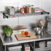 Thumbnail image #2 for Eagle Stand-Outs Decorative Wire Shelf with QuadTruss, 72 x 21 Inch, Black Epoxy Finish