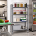 Thumbnail image #2 for Cambro Camshelving Elements XTRA 4-Tier Solid Stationary Starter Shelving Unit, 21 x 36 x 64 Inches, Speckled Gray