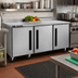 Thumbnail image #2 for Centerline 72-Inch 3-Section Compact Undercounter Worktop Freezer with Solid Doors