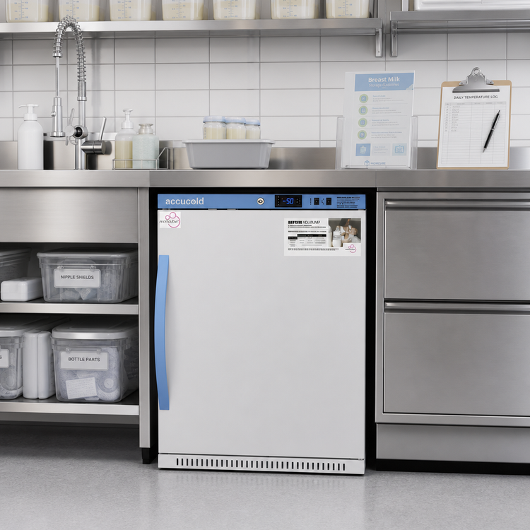 Product image #3 for MOMCUBE™ 3.88 Cu. Ft. Breast Milk Freezer, 23.38-Inch Wide Built-In/Freestanding Undercounter Unit