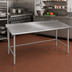 Thumbnail image #2 for Eagle Budget Series 72 in. x 24 in. 430 Stainless Steel Work Table with 1-1/2 in. Rear Up-Turn