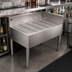 Thumbnail image #2 for Krowne Royal Series Freestanding Stainless Steel Underbar Corner Drainboard, 42 x 24 Inches, Left End Return