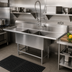 Thumbnail image #2 for John Boos Pro-Bowl 2-Compartment Stainless Steel Sink with Two 30-Inch Drainboards