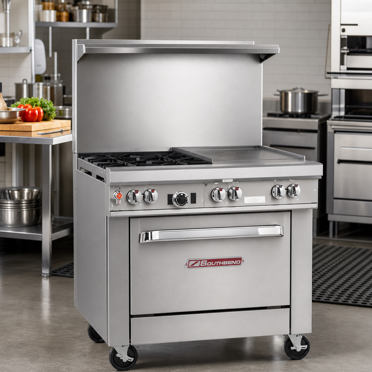 Product image #2 for Southbend Ultimate 36-Inch Gas Restaurant Range with 36-Inch Griddle and Convection Oven