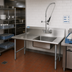 Thumbnail image #2 for BK Resources 72-Inch Straight Left-to-Right Soiled Dishtable with Pre-Rinse Sink and Galvanized Legs