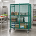 Thumbnail image #2 for Quantum Mobile Green Epoxy Security Unit with Locking Panel Doors, 60