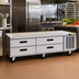 Thumbnail image #2 for Delfield Low-Profile Refrigerated Equipment Stand with 4 Drawers, 80-1/4-Inch Wide