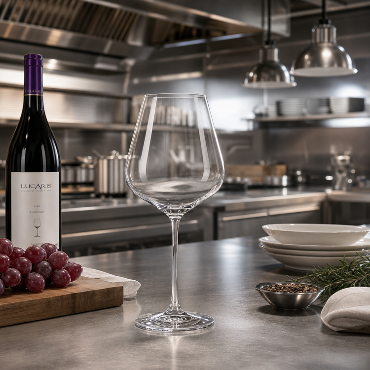 Product image #2 for Lucaris Hong Kong Hip 31 oz Clear Stemmed Burgundy Wine Glass