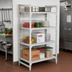 Thumbnail image #3 for Cambro Camshelving Premium 4-Tier Solid Stationary Starter Unit, 21 x 60 x 84 Inches, Speckled Gray