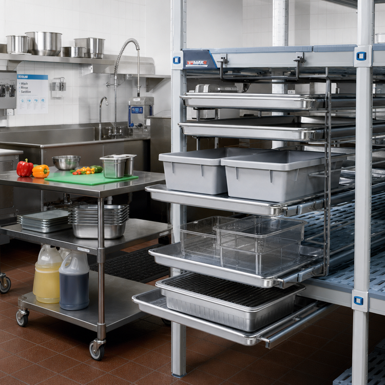Product image #2 for MetroMax i Adjustable Tray/Tote Slide for 24-Inch Shelves