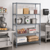 Thumbnail image #2 for Quantum Stationary Wire Shelving Starter Kit, 42 x 21 x 86 Inches, Gray Epoxy Antimicrobial Finish