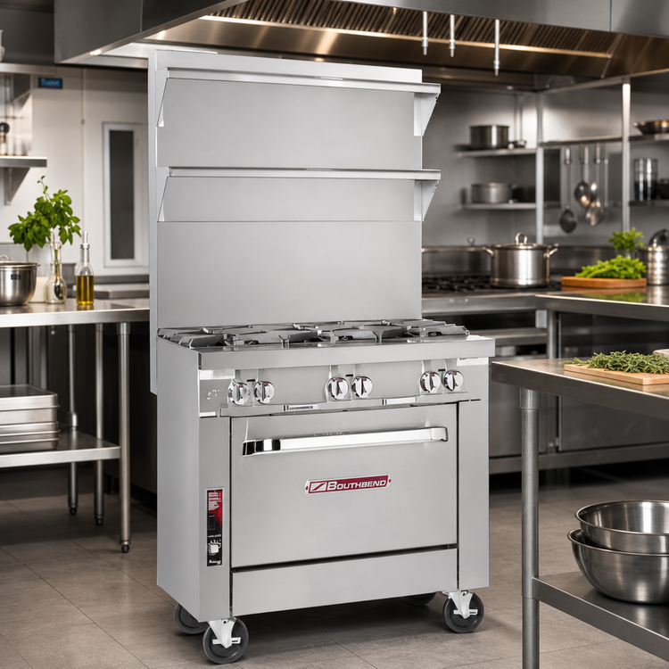 Product image #2 for Southbend Platinum 32-Inch Modular Heavy Duty Gas Range with 3 Open Burners and 3 Step-Up Open Burners