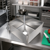 Thumbnail image #2 for BK Resources Weld-In Sink Bowl, 16 x 16 x 10 Inches, 1 Compartment, 304 Stainless Steel