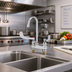 Thumbnail image #2 for Deck-Mount Mixing Faucet with 4-Inch Centers and Gooseneck Spout