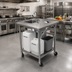 Thumbnail image #3 for Portable Self-Contained Hand Wash Sink with Open Base and Stainless Steel Undershelf, Hot & Cold Water
